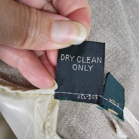 VTG J.Crew Oarsman Linen Blazer 42L Beige Neutral Classic Resort Summer Coastal - Picture 8 of 13